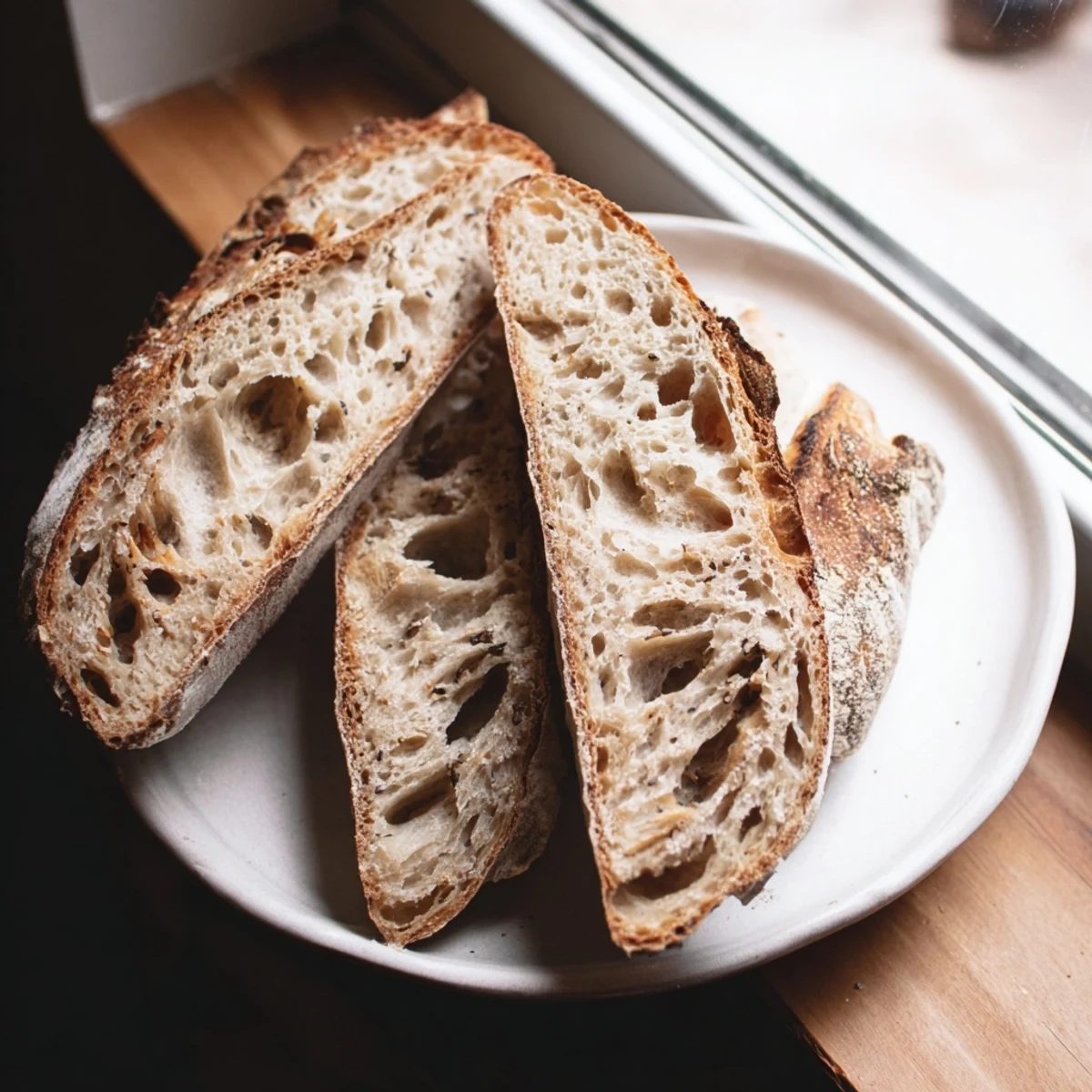 Freshly baked The Best Easy No-Knead Bread steaming, inviting you to enjoy the delicious aroma.