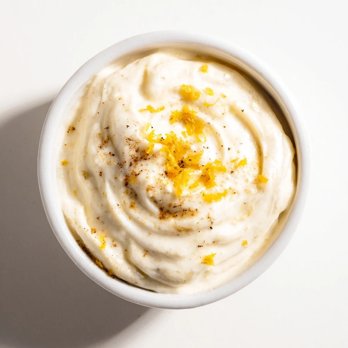 Creamy Greek yogurt fruit dip, swirled with honey and vanilla, served alongside fresh summer berries.