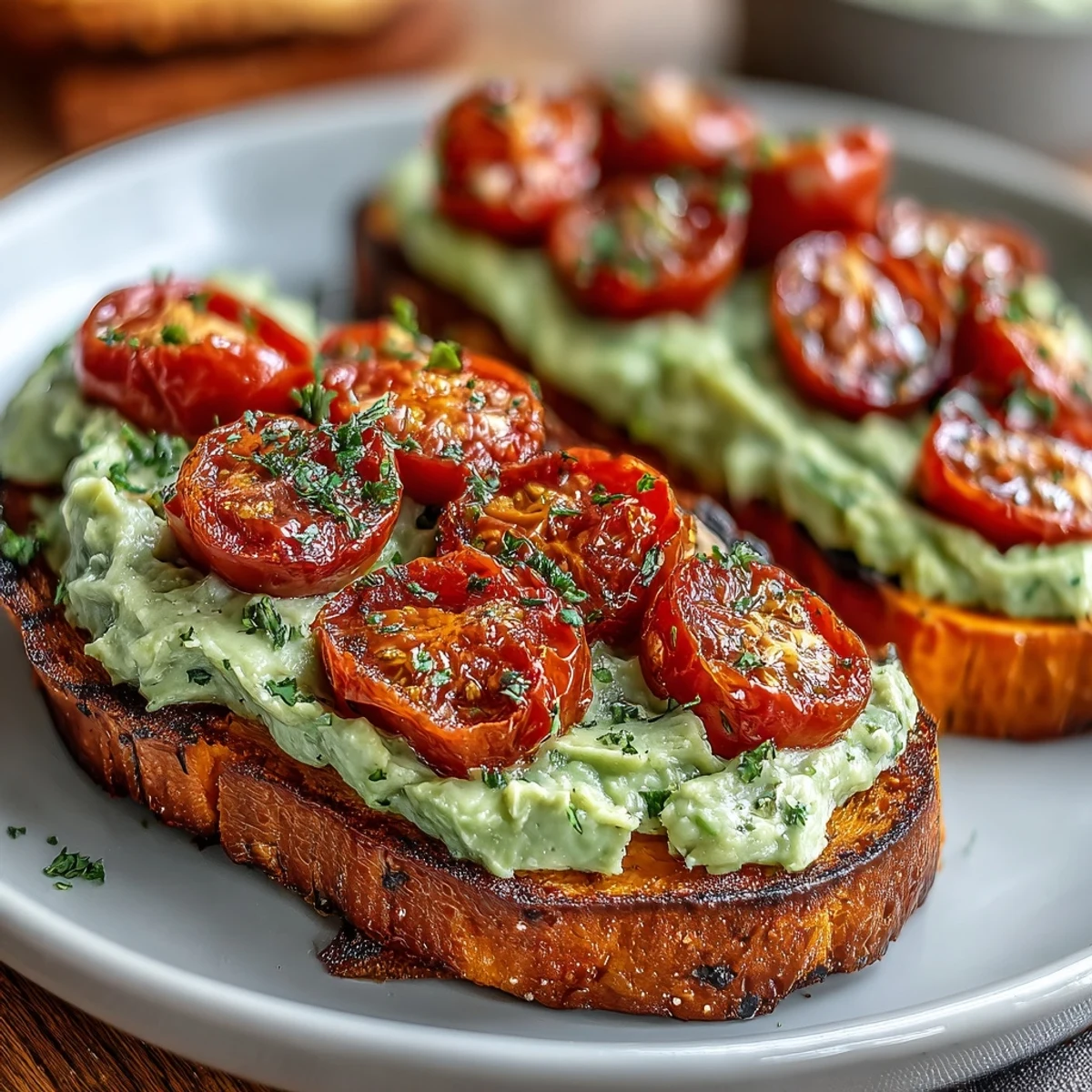 Warm sweet potato toast variations served with sliced banana, peanut butter, and crunchy granola for a sweet snack.