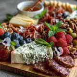 Spring Charcuterie Edible Flowers Fruits