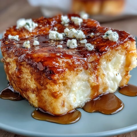 Golden-brown pan-fried Chīzu Imomochi dumplings coated in a sticky soy-honey glaze, revealing melted cheese oozing from the soft potato dough.