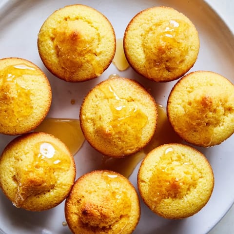 Honey Butter Cornbread Muffins
