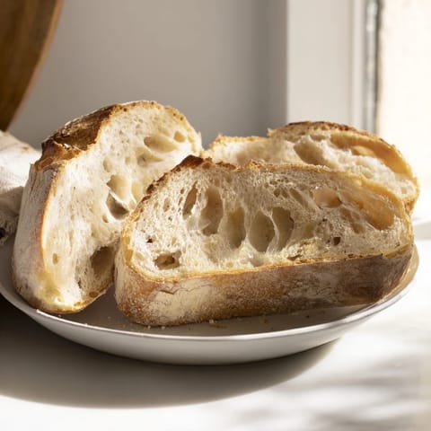 Homemade The Best Easy No-Knead Bread, with a crackling crust and airy texture, perfect to enjoy.