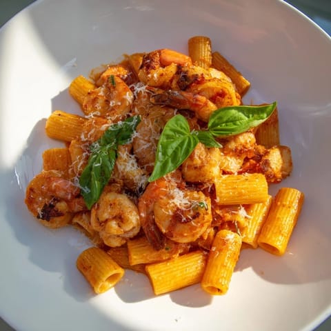One-Pot Diavola Pasta Shrimp