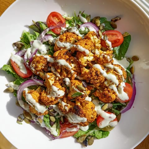 Crispy Cauliflower Salad Tahini