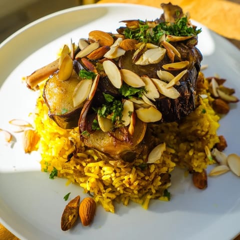 Palestinian Maqluba Layers Dish