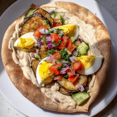 Israeli Sabich Pita Pocket
