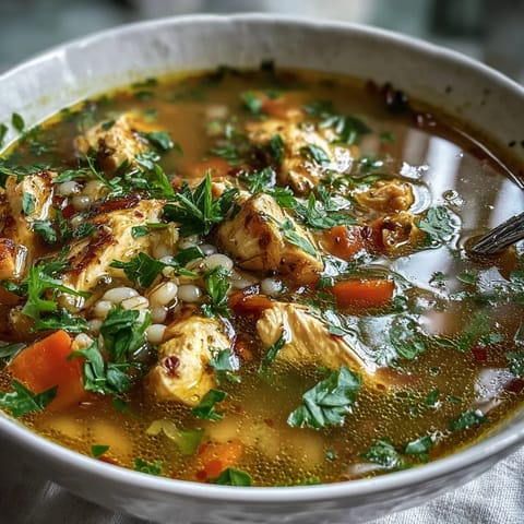 Soothing Turmeric Chicken With Barley