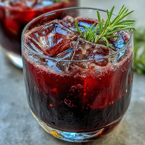 Black Currant Rosemary Cocktail