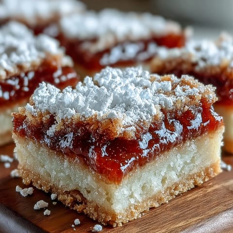 Earl Grey Tea, Guava, and Lemon Bars showcase a golden crust with a vibrant guava swirl and tart lemon filling.