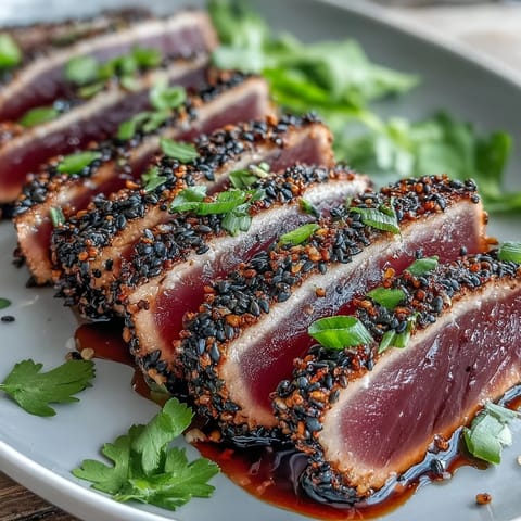 A golden herb-crusted cod fillet rests atop a vibrant medley of roasted carrots, zucchini, and red bell pepper, fresh from the oven.  