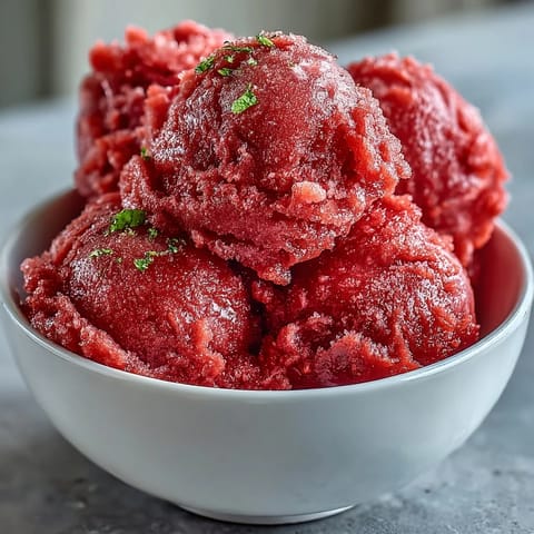 Strawberry Daiquiri Sorbet Lime