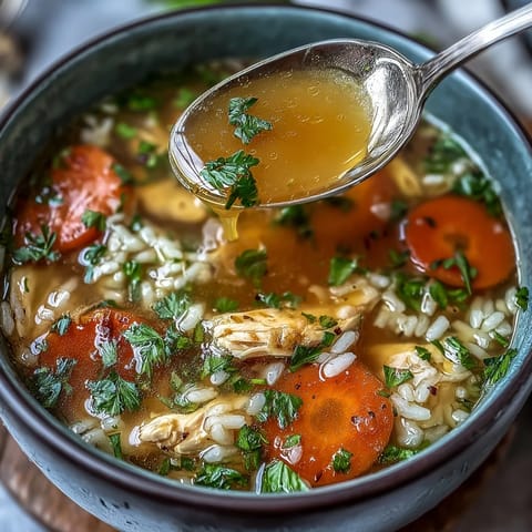 Healthy Chicken and Rice Soup