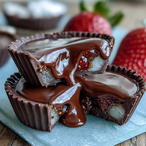 Luxurious Dubai chocolate strawberry cups filled with fresh berries and topped with crunchy pistachio clusters, rosewater, and orange zest.