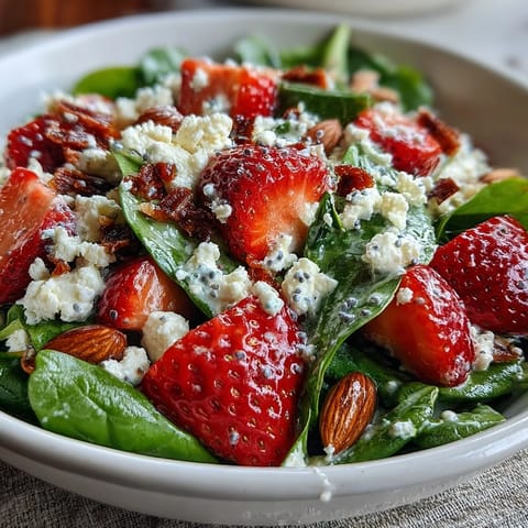 Fresh Strawberry Spinach Salad