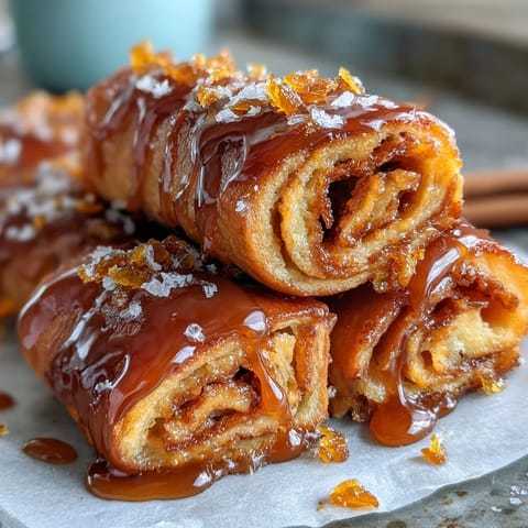 1. Mini Orange Rolls from Crescent Dough with zesty citrus glaze, perfect for quick breakfast or brunch.  