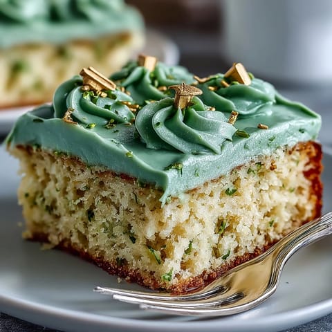 Graduation Sheet Cake: Sage green, gold buttercream adorns this elegant celebratory dessert.