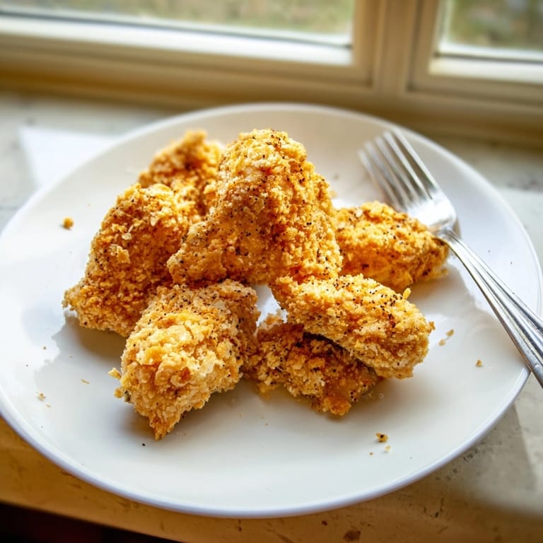 Juicy crispy baked chicken tenders arranged with dipping sauces for a family-friendly dinner scene.