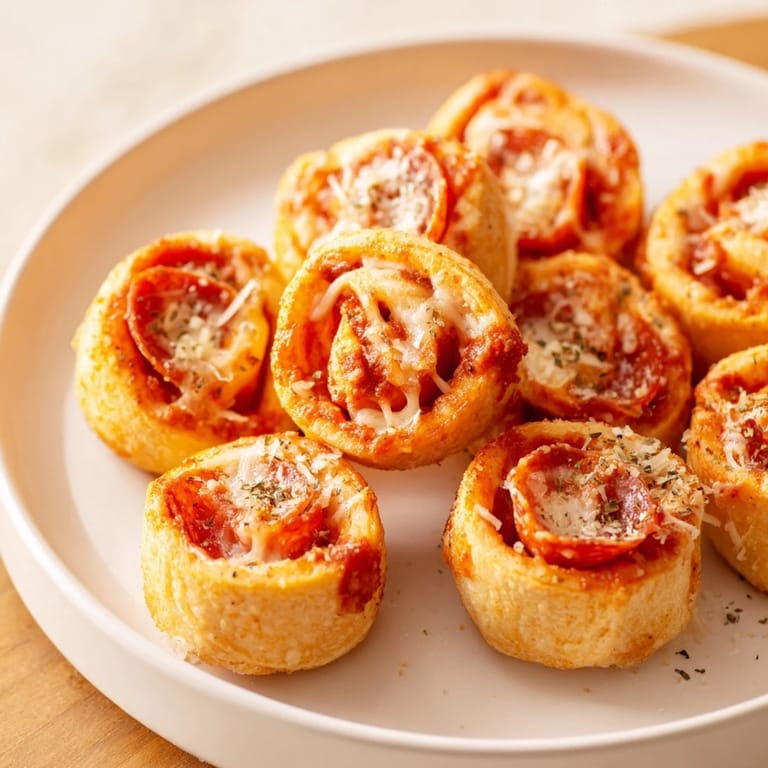 Crispy, bubbling Air Fryer Pizza Rolls arranged in a basket, perfect for an easy appetizer.