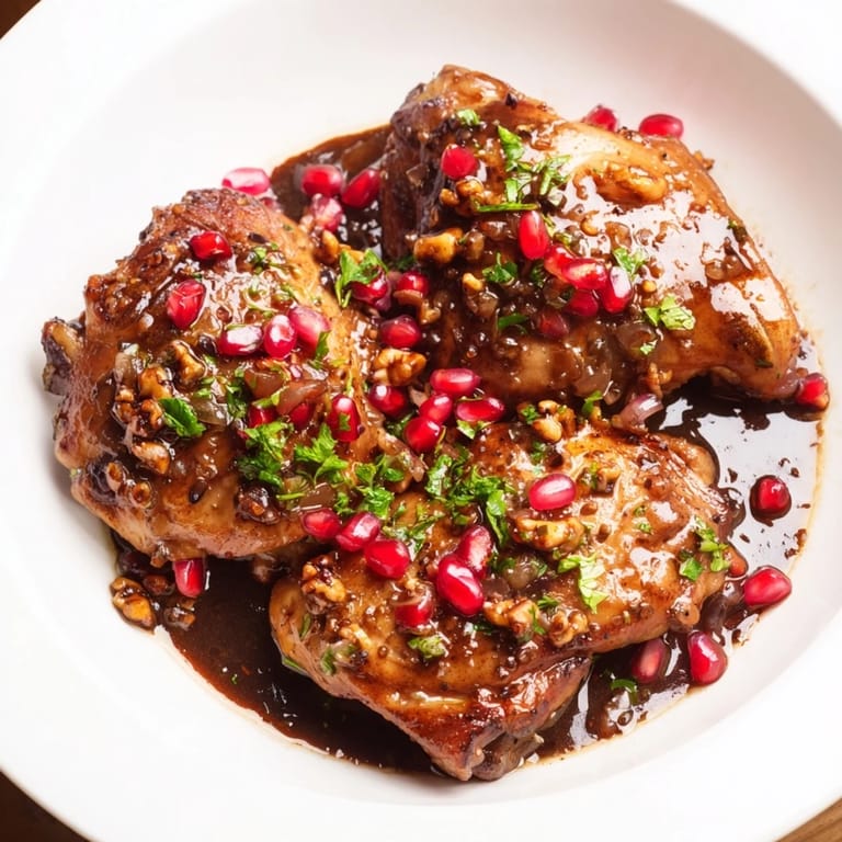 Serving suggestion: Enjoy warm Iranian Fesenjan stew with fluffy basmati rice, showcasing a perfect meal.