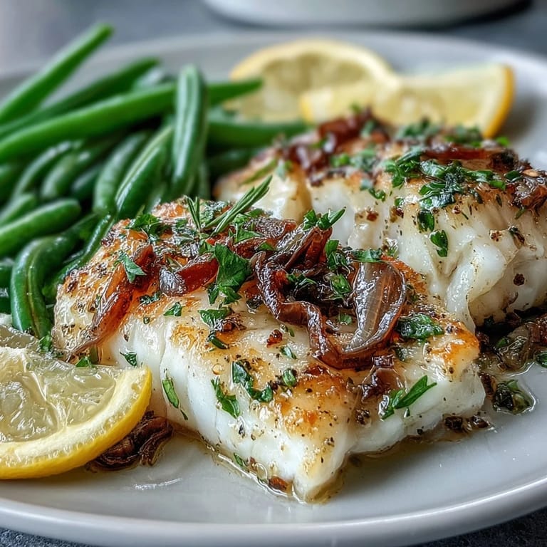 Low-calorie lemon garlic tilapia and green beans, oven-baked in foil for a quick, healthy meal.