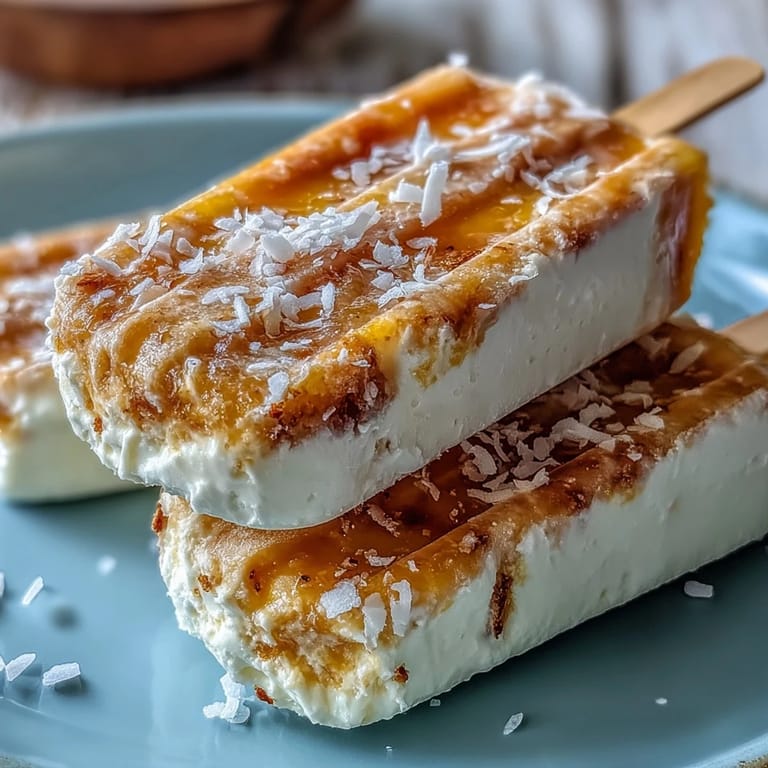 Bright and refreshing Mango Greek Yogurt Popsicles featuring zesty lime and coconut milk, perfect for a healthy summer treat.