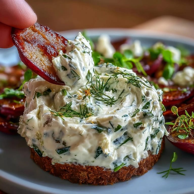 Colorful spring charcuterie board with creamy herb dip, perfect for entertaining.