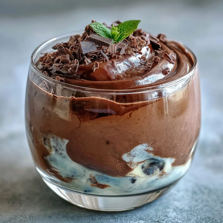 Creamy cottage cheese chocolate mousse, a guilt-free treat for any occasion.