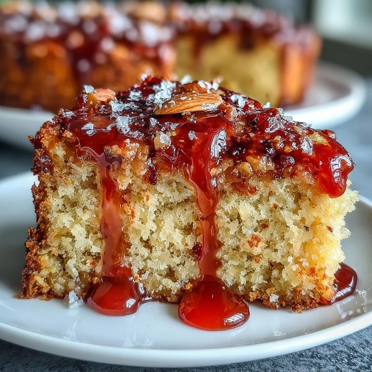 Sunny Blood Orange Polenta Cake, a beautiful gluten-free bake with almond notes.