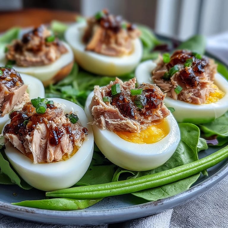 Colorful Spring Niçoise Salad, a fresh French main course drizzled with zesty dressing.