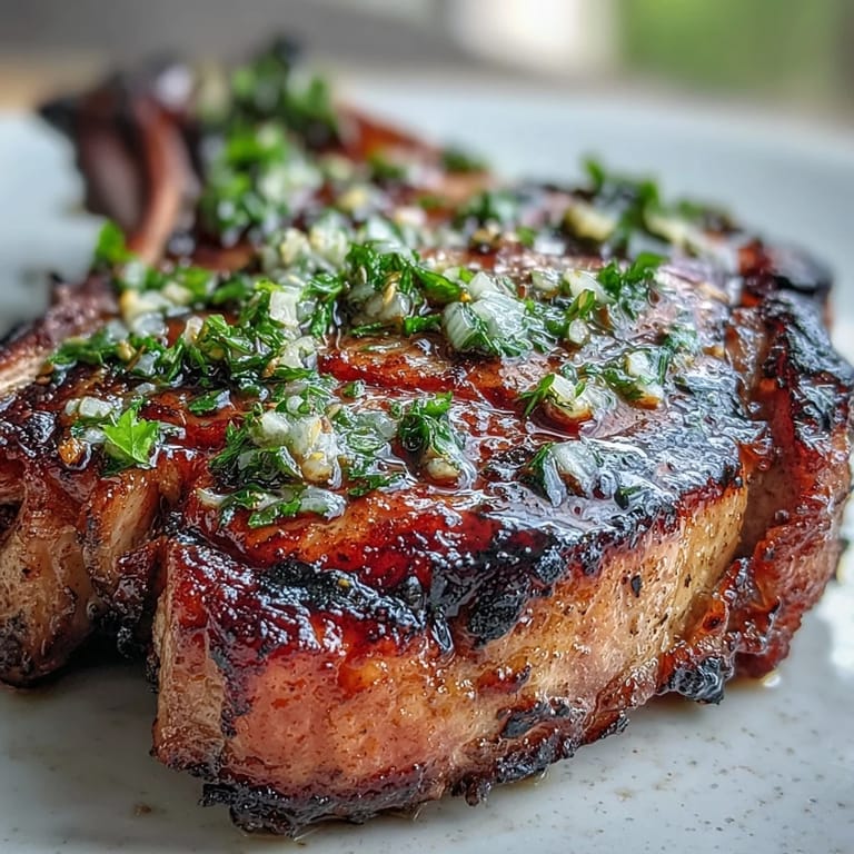 Pan-seared lamb chops topped with zesty gremolata, a bright Italian flavor.
