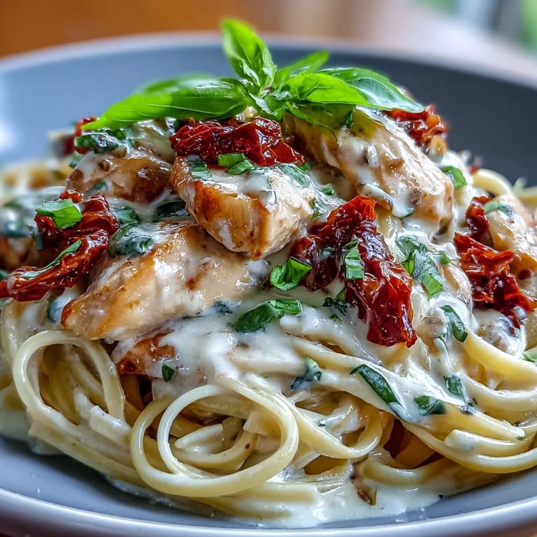 An inviting bowl of Marry Me Chicken Pasta, perfect for a cozy weeknight dinner.