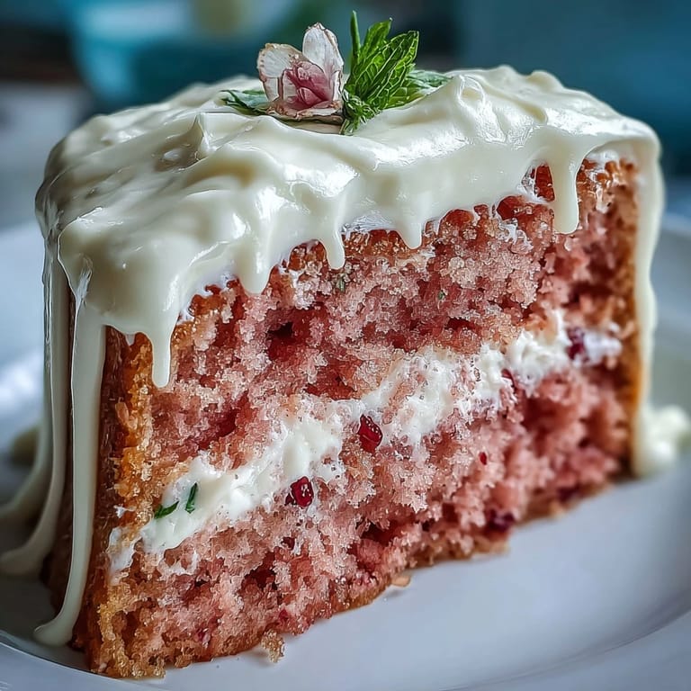 A pale pink Bridal Shower Rosé Velvet Cake ready for a festive celebration.