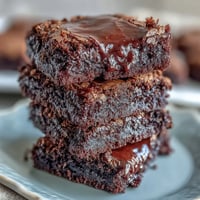 Decadent chocolate brownie mix cookies with crinkled tops, fudgy centers, and glossy finish on a cooling rack.